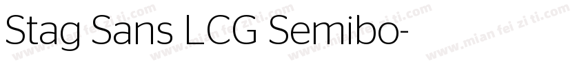 Stag Sans LCG Semibo字体转换